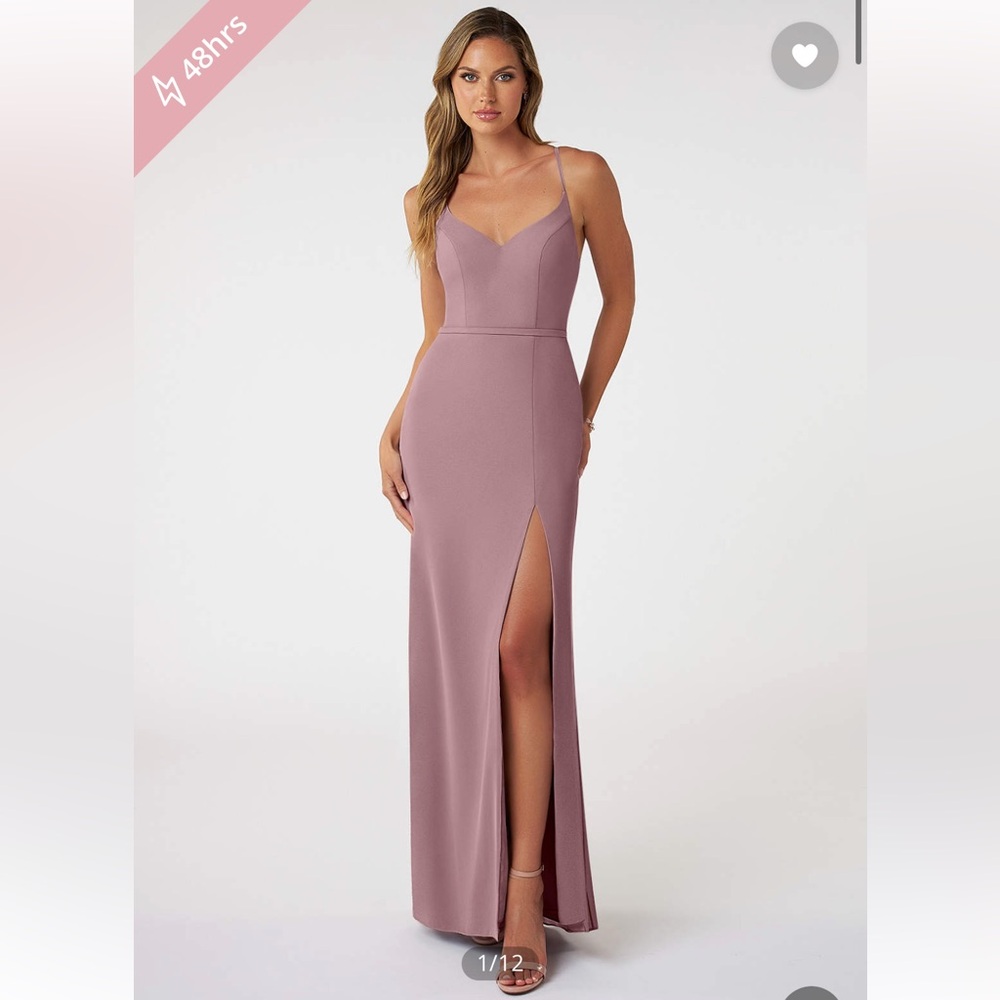 Azazie Dusty Rose Blink Dress